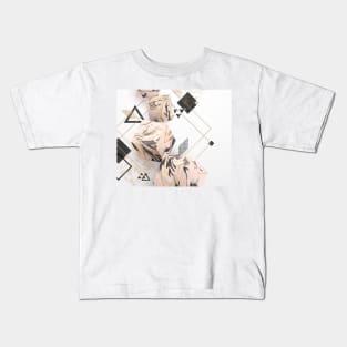 Futuristic geo marble II Kids T-Shirt